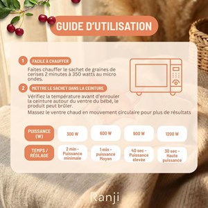 Bouillotte bébé noyaux de cerise renard