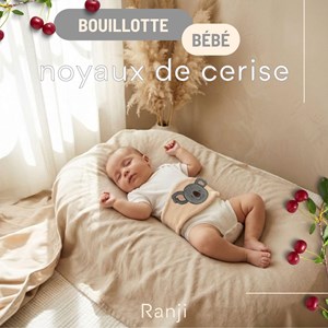 Bouillotte bébé noyaux de cerise koala