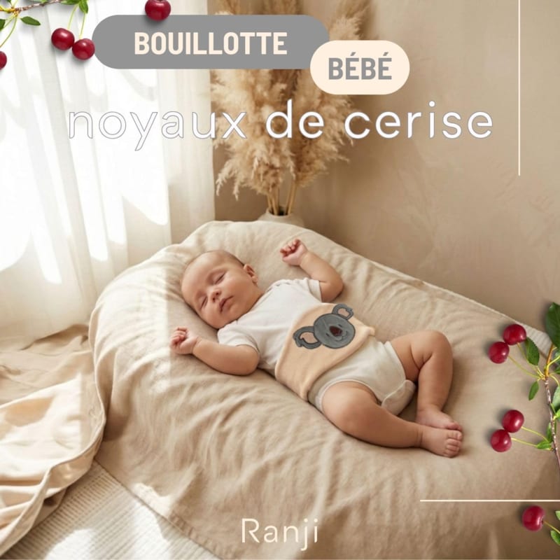 Bouillotte bébé noyaux de cerise koala (Ranji) - Image 1