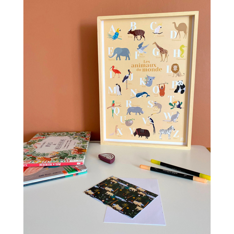 Abécédaire des animaux du monde corail (Papier Curieux) - Image 1
