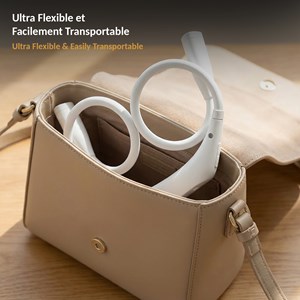 Lampe de lecture de cou rechargeable 3 couleurs 3 intensités Blanc