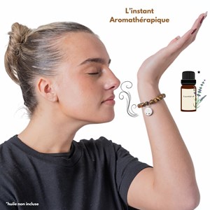 Bracelet diffuseur d'huile essentielle - aventurine