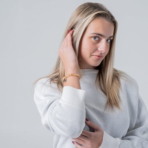 Bracelet diffuseur d'huile essentielle - citrine