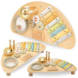Centre musical en bois multi-activités pour bébé
