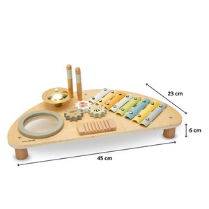 Centre musical en bois multi-activités pour bébé