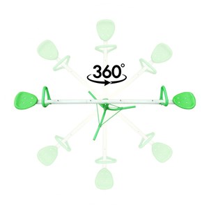 Balançoire 2 en 1 enfants avec rotation 360° jardin