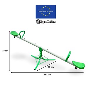 Balançoire 2 en 1 enfants avec rotation 360° jardin