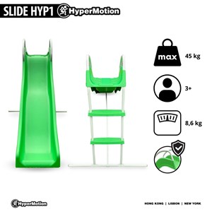 Toboggan de jardin avec échelle sécurisée pour enfants - hypermotion