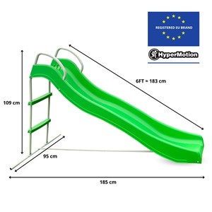 Toboggan de jardin avec échelle sécurisée pour enfants - hypermotion