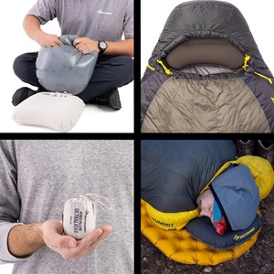 Oreiller gonflable sea to summit aeros ultralight pillow gris