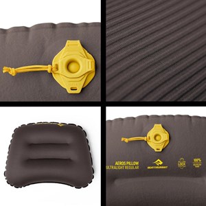 Oreiller gonflable sea to summit aeros ultralight pillow gris