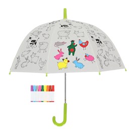 Parapluie à colorier animaux ferme