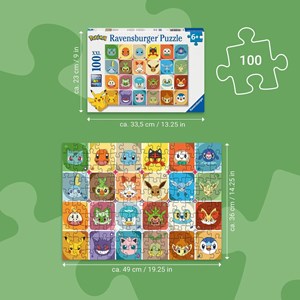 Puzzle portraits de pokémon 100 pcs xxl