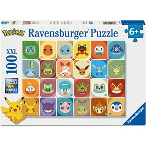 Puzzle portraits de pokémon 100 pcs xxl