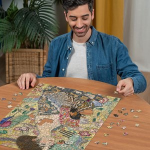 Puzzle la dame à l’éventail gustav k