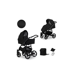 Poussette mata 10 b black cadre noir