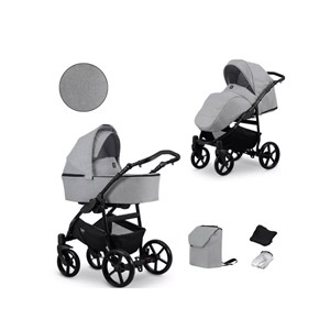 Poussette mata 09 b grey cadre noir