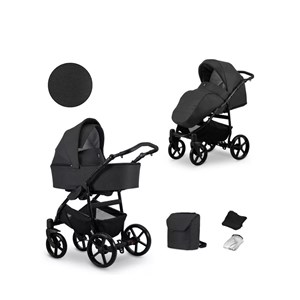 Poussette mata 07 b graphite cadre noir