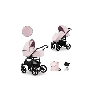 Poussette mata 06 b rose cadre noir