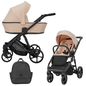 Poussette arizo 04 rose- cadre noir