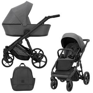 Poussette arizo 02 graphite- cadre noir