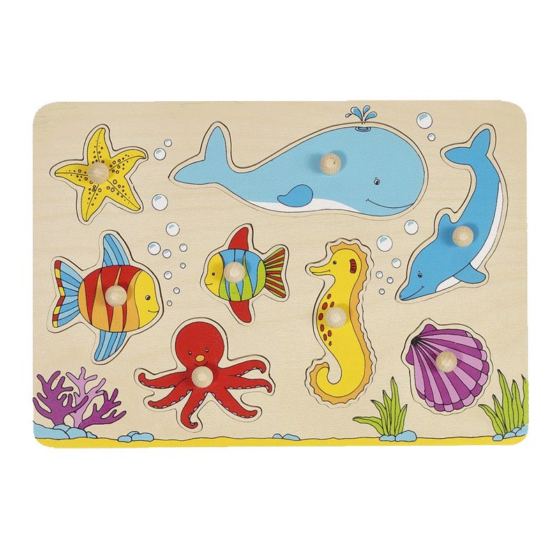 Puzzle à boutons animaux de la mer