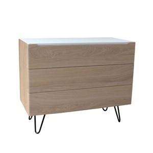Commode chêne massif et laqué