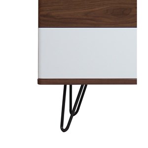 Commode noyer massif et laqué