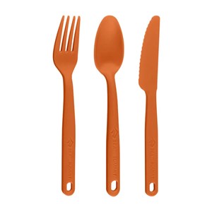 Kit de couverts sea to summit camp cutlery set orange
