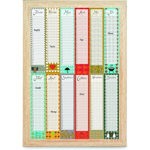 Calendrier perpétuel - poster dates importantes & anniversaires a2