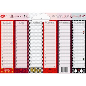 Calendrier perpétuel dates importantes en couple – format a3 –  inscriptible