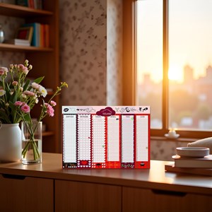 Calendrier perpétuel dates importantes en couple – format a3 –  inscriptible