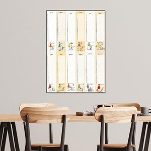 Calendrier perpétuel - poster  anniversaires inscriptible  a2