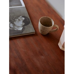 Table à manger bistro en bois et fonte n°104