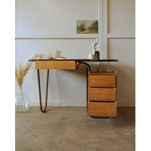 Bureau années 50 en bois n°628