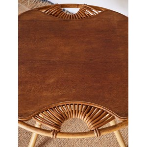 Léonie, la table basse en rotin n°817