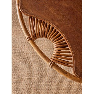 Léonie, la table basse en rotin n°817