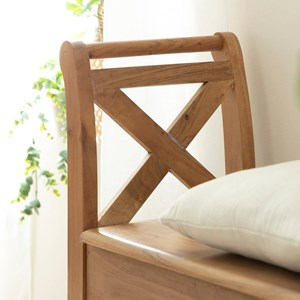 Petit banc en bois d'acacia isolde