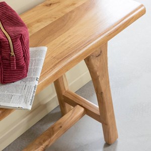 Banc en bois d'acacia