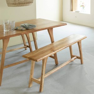 Banc en bois d'acacia