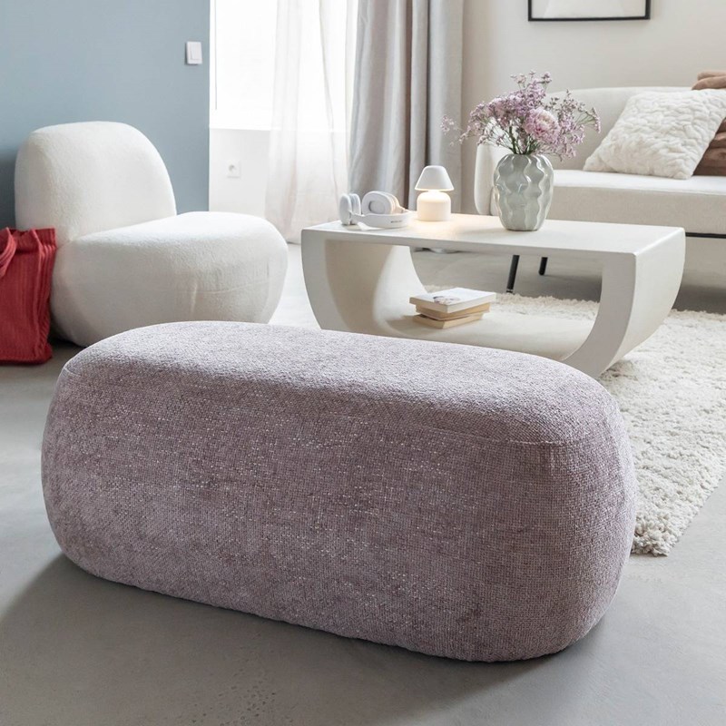 Banc tissu lilas