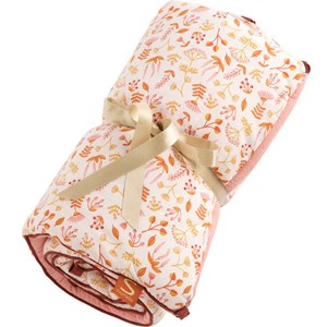 Tour de lit jaune et rose esmée (pour lits 120 x 60 cm ou 140 x 70 cm)