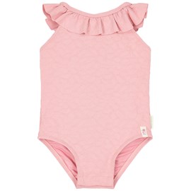 Maillot de bain 1 pièce à volants dreamy pink rose (3-4 ans)
