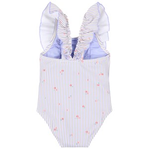 Maillot de bain 1 pièce à volants dreamy stripes (3-4 ans)