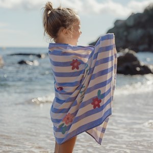 Serviette de plage dreamy purple stripe (60 x 120 cm)