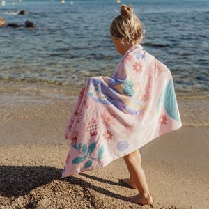 Serviette de plage dreamy mermaid multicolour (60 x 120 cm)