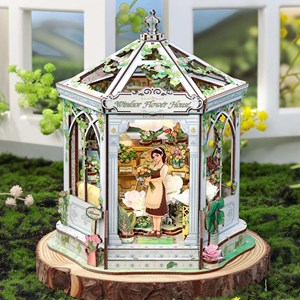 Windsor flower house - maquette booknook serre-livre