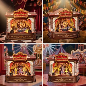 Animal carnival - maquette booknook serre-livre