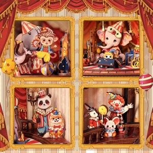 Animal carnival - maquette booknook serre-livre