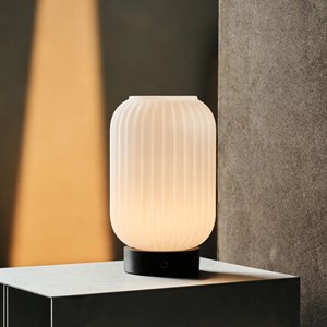 Lampe rechargeable unique lilly - marron foncé